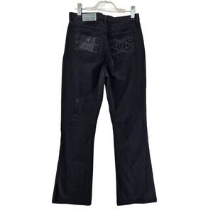 NYDJ Bootcut Jeans NEW Womens Size 12 Rhinestones Charcoal Gray Slimming Stretch